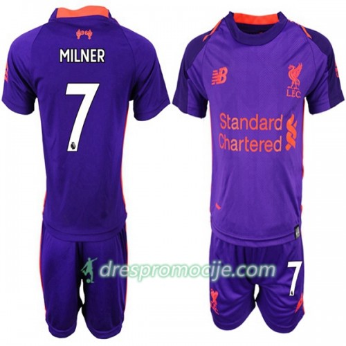 Liverpool Dres MILNER 7 Dječji Gostujući 2018/19 Kratkih Rukava Liverpool Dres MILNER 7 Dječji Gostujući 2018/19 Kratkih Rukava